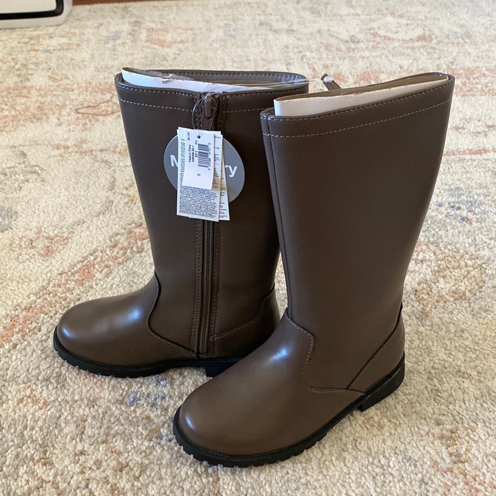 Girl riding boots (brown) size 11 brand new